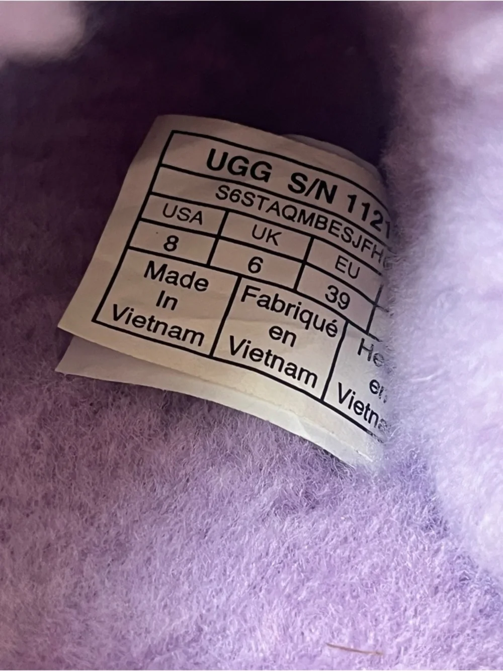 UGG Super Fluff Slipper Sandal Lilac Bloom - Picture 4 of 7